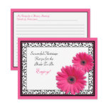Pink Gerber Recipe Card for a Successful Marriage Postcard