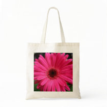 Pink Gerbera Daisy Canvas Bags