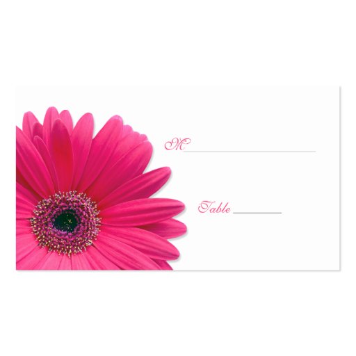 Pink Gerbera Daisy Special Occasion Place Card Business Cards