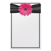 Pink Gerbera Daisy Stationery