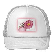 Pink Gerbera Daisy Trucker Hat
