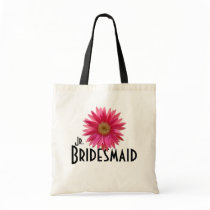 Pink Gerbera Daisy/ Wedding Bag