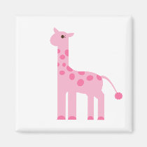 Pink Giraffe magnets