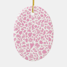Pink Giraffe Ornaments