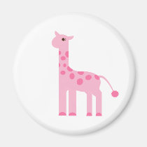 Pink Giraffe magnets