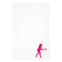 Pink Girl Personalized Stationery