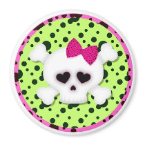 Pink Girl Skull Magnets Locker Magnet File Cabinet