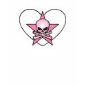 Pink Girl Skull t-shirts