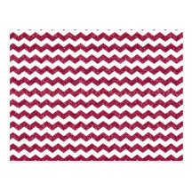 Pink glitter chevrons post card