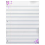 Pink Glitter Punk Notebook Paper letterhead