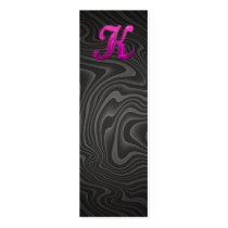 Pink Glittery Initial - K Business Card