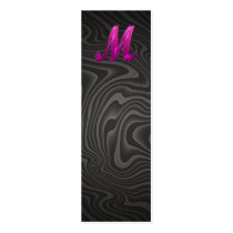 Pink Glittery Initial - M Business Card Templates