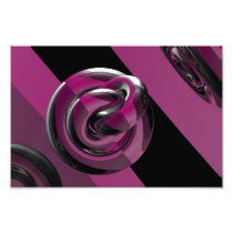 Pink & glossy photo print
