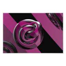 Pink & glossy photo print