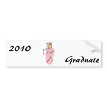 Pink Graduation Bumper Stickers