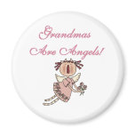 Pink Grandmas Are Angels Tshirts and Gifts Refrigerator Magnet