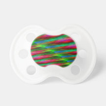 Pink Green Blue Color Splashes Pacifier