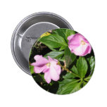 pink & green flora buttons