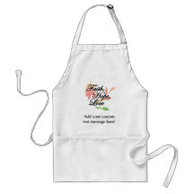 Pink/Green Floral Faith Hope Love Apron