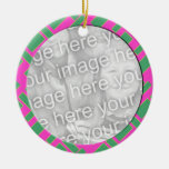 pink green modern photo frame ornaments