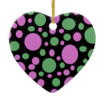 pink green pokka dots