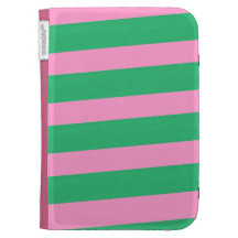 Pink & Green Stripes Caseable Case Case For Kindle