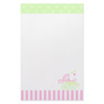 Pink/Green Stroller stationery