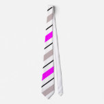 Pink Grey and White with Black Stripes