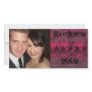 Pink grunge photo card