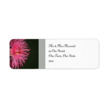 Pink Gum Tree Flower Return Address Labels