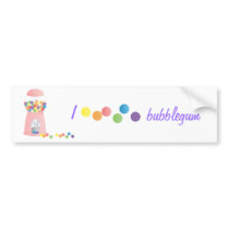 Pink Gumball Machine Bumper Sticker