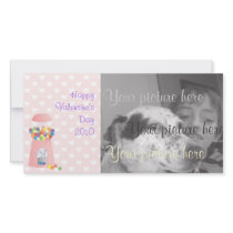 Pink Gumball Machine Photo Greeting Card
