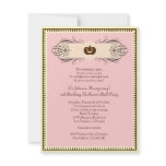 Pink Halloween Ball Costume Party Invitation