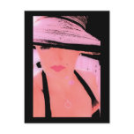 Pink Hat Lady, Postcard
