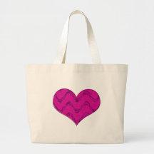 pink heart 3 bags