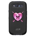 Pink Heart and Skull Samsung Galaxy Case