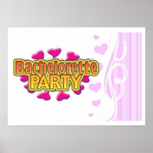 pink heart bachelorette party crazy neon wild fun print