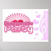 pink heart bachelorette party cute bridal print