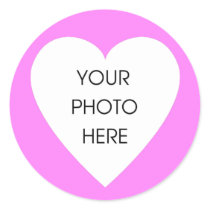 Pink Heart Border Stickers