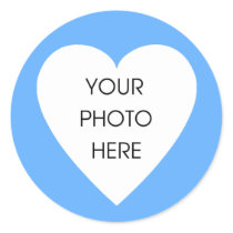 Pink Heart Border Stickers - Customized