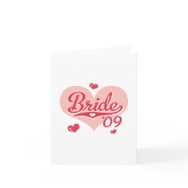 Pink Heart Bride 09 Notecard
