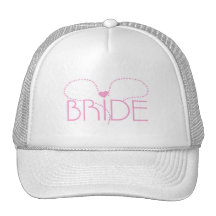 Pink Heart Bride T-shirts and Gifts Trucker Hat