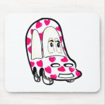 Pink Heart Car Mouse Pad