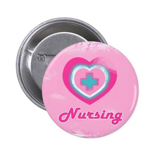 Pink Heart & Cross- Nursing
