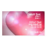 Pink Heart Design Business Card