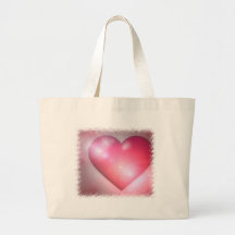 Pink Heart Design Jumbo Tote Bag