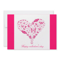 pink heart faire-parts personnalisés