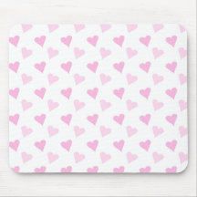 Pink heart Mousepad