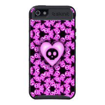 Pink Heart of Darkness iphone 5 skinnit case iPhone 5 Case