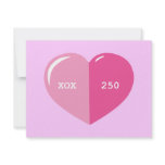 Pink Heart Pill Capsule Custom Announcements